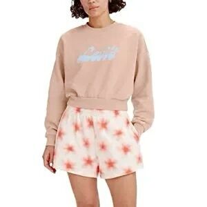 ‼️RARE‼️🎸LEVI’S🎸🔥NWT🔥Cropped Crew Neck Logo Sweatshirt—S